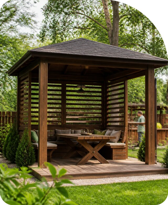 Столик для беседки в Топках по цене от 8005 р. | РадиДОМА-Тпк